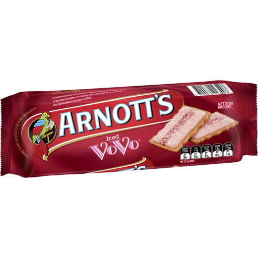 Arnott's Iced Vovo Biscuits 210g