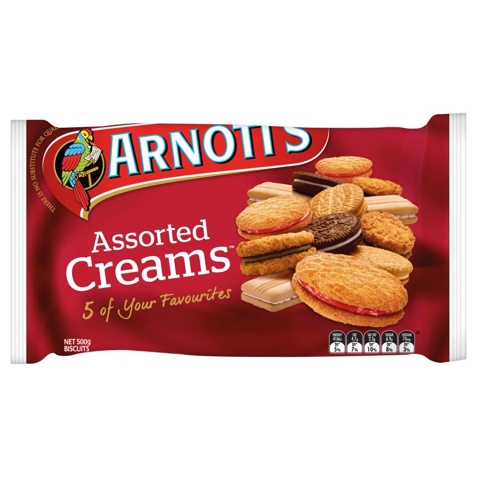 Arnott's Assorted Creams 500g