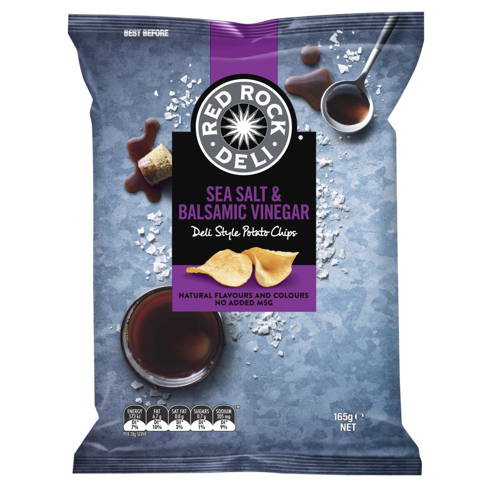 Red Rock Deli Chips Salt and Vinegar 165g