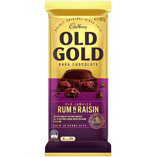 EGV Cadbury Old Gold Old Jamaica Rum & Raisin 180g