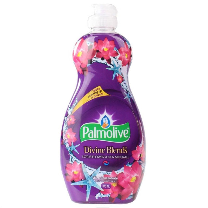 Palmolive Dishwashing Liquid Ultra Concentrate Divine Blends Lotus Flower & Sea Minerals 375ml