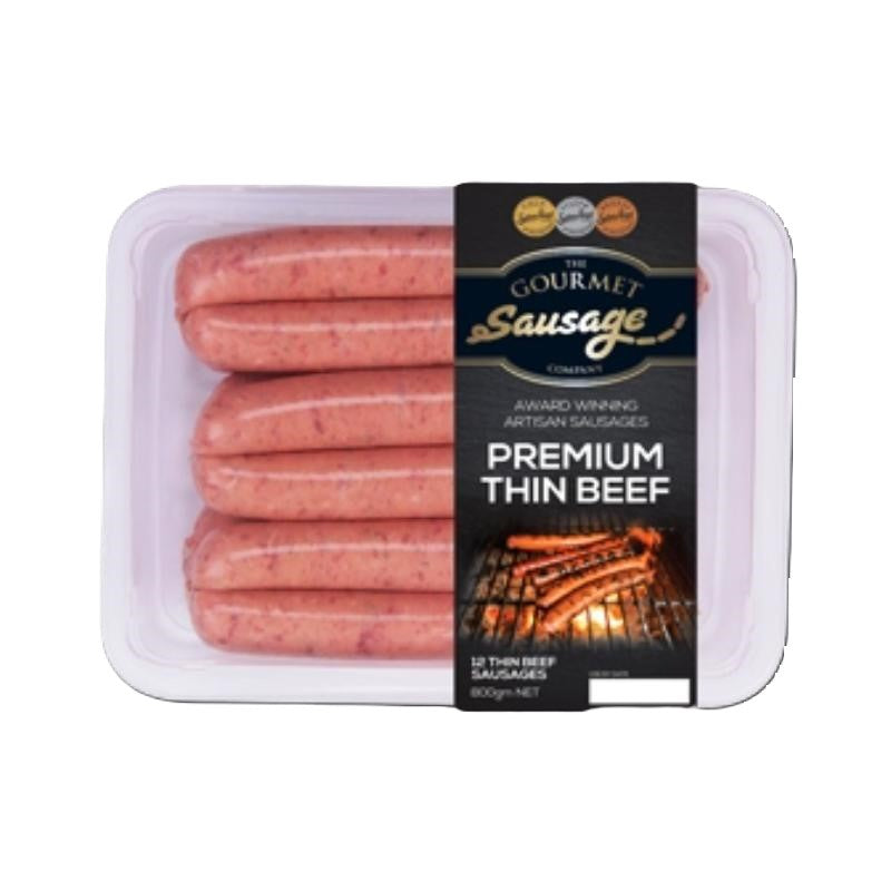 The Gourmet Sausage Co. Thin Premium Beef 800g