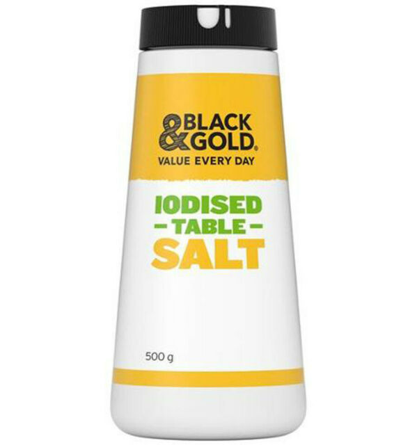 Black & Gold Iodised Table Salt 500g