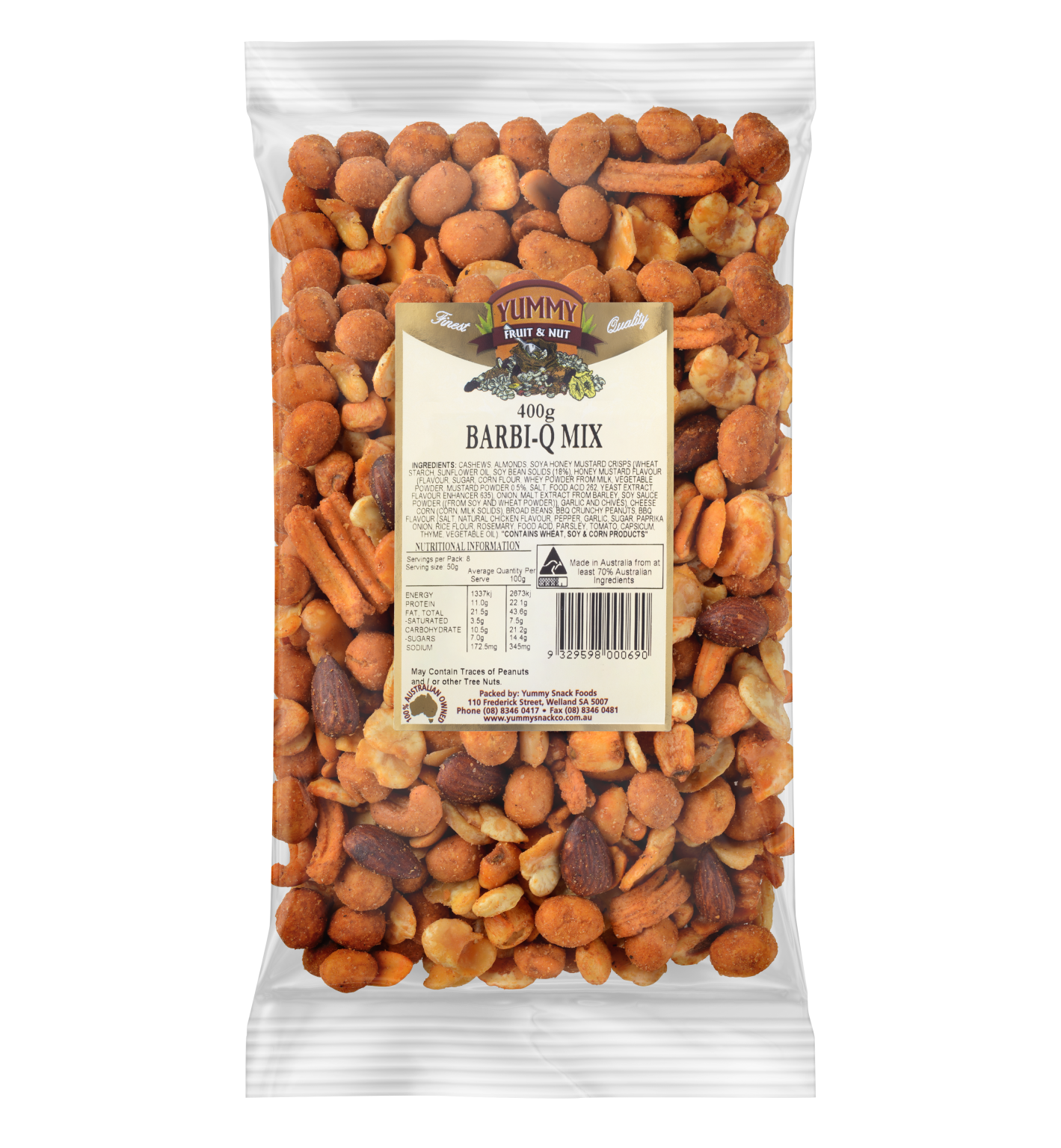 Yummy Snack Co Barbi-Q Mix 400g